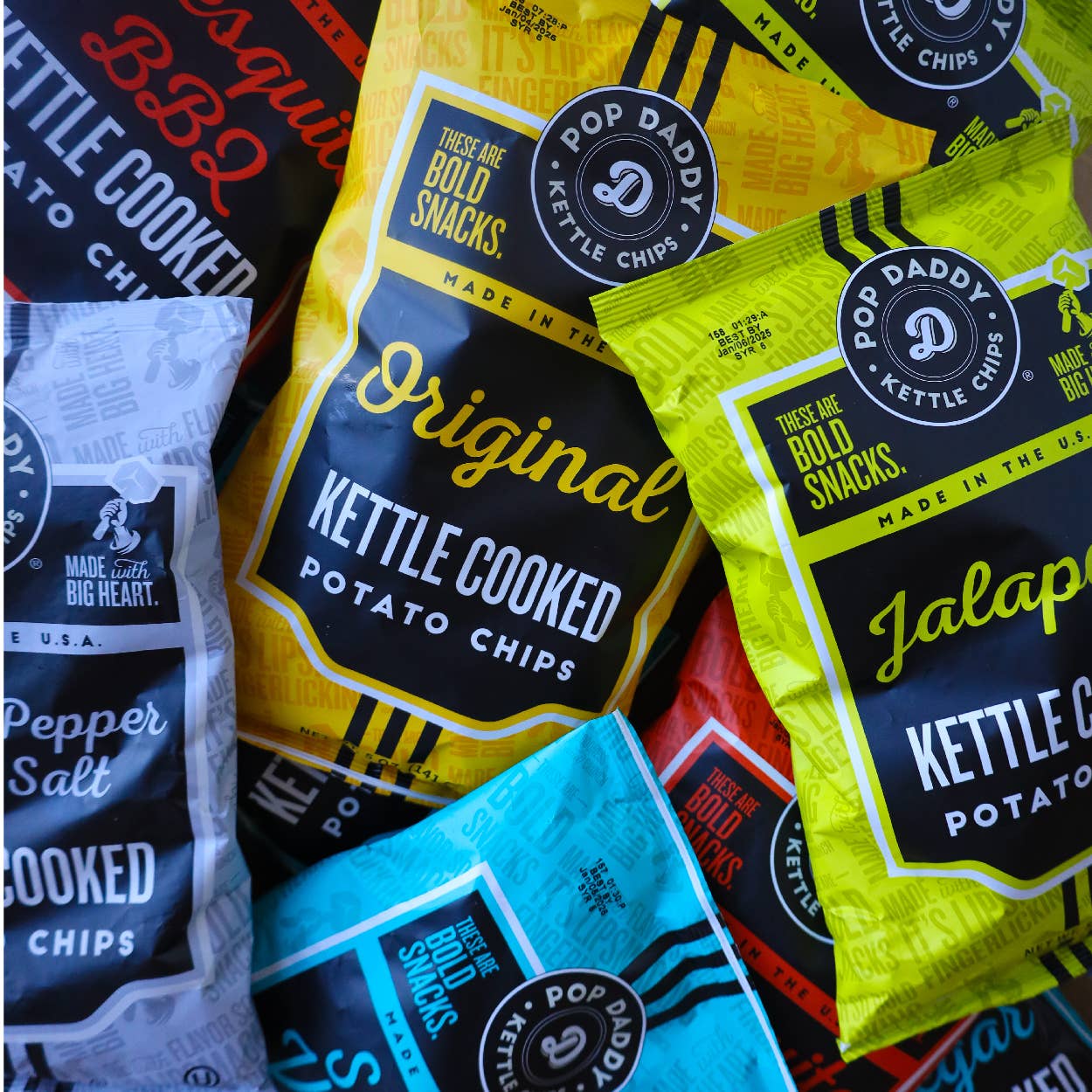 Kettle Cooked Potato Chips - 5oz - Cracked Pepper & Sea Salt