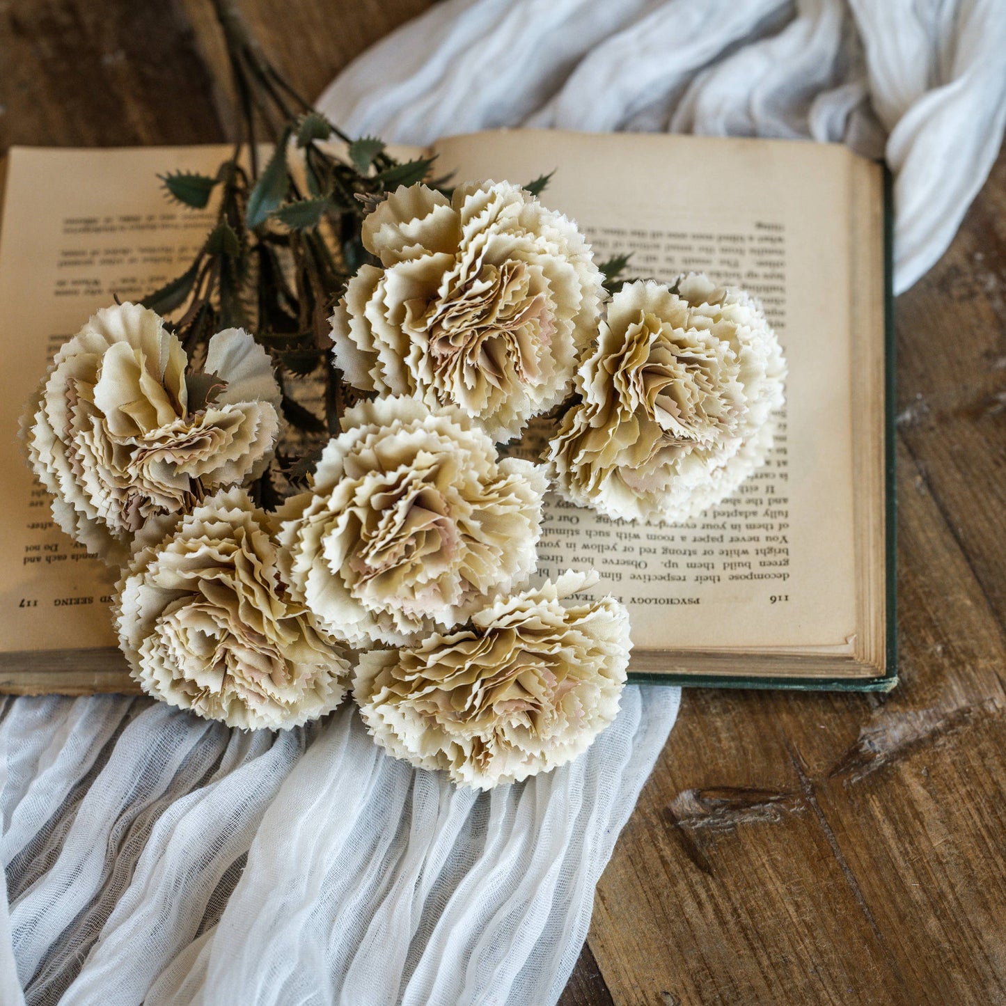 15.75" GOLDEN CARNATION SPRAY
