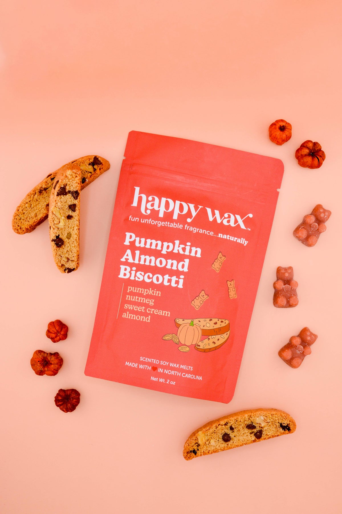 Pumpkin Almond Biscotti 2oz Pouch