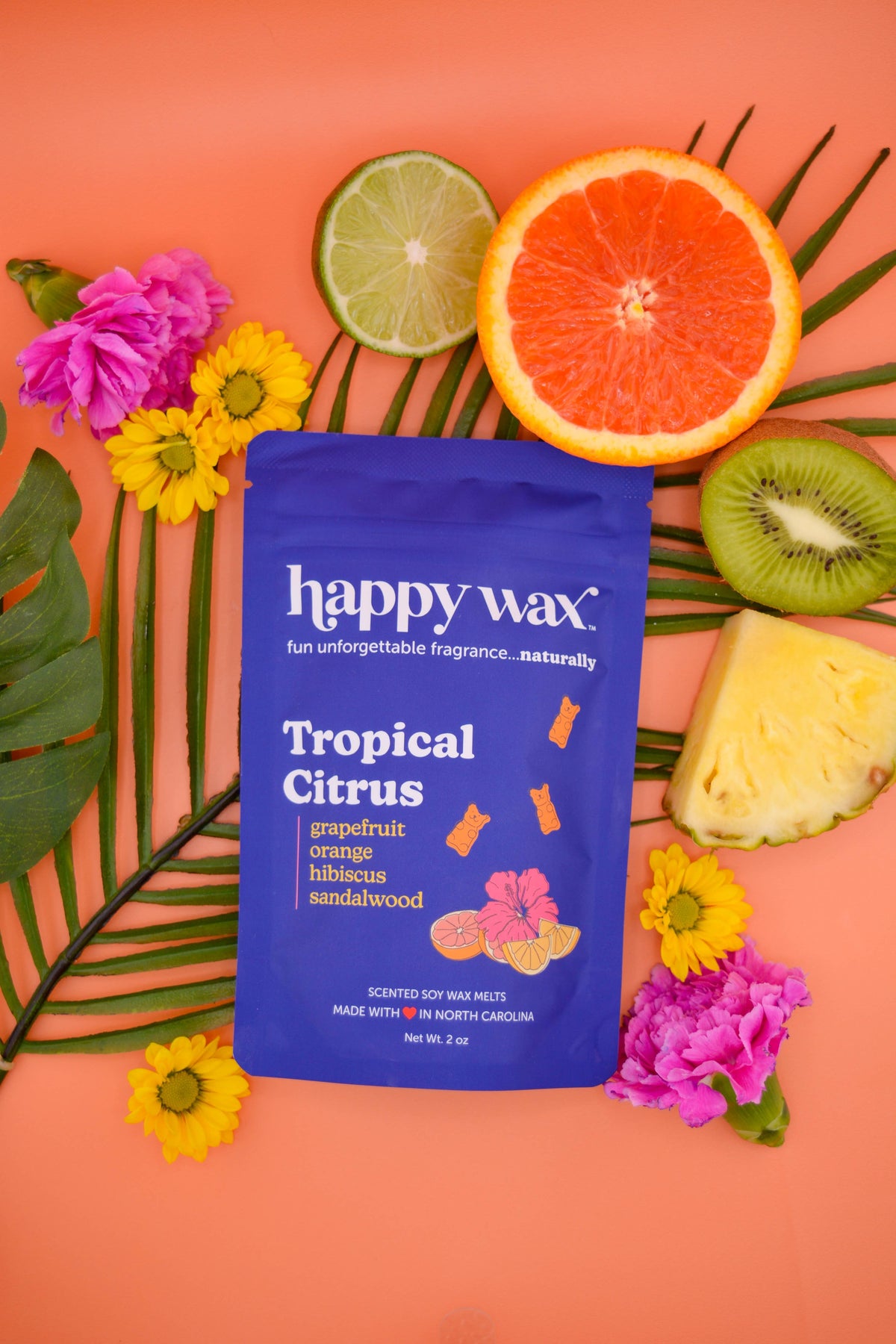 Tropical Citrus Wax Melts- 2 oz Pouch