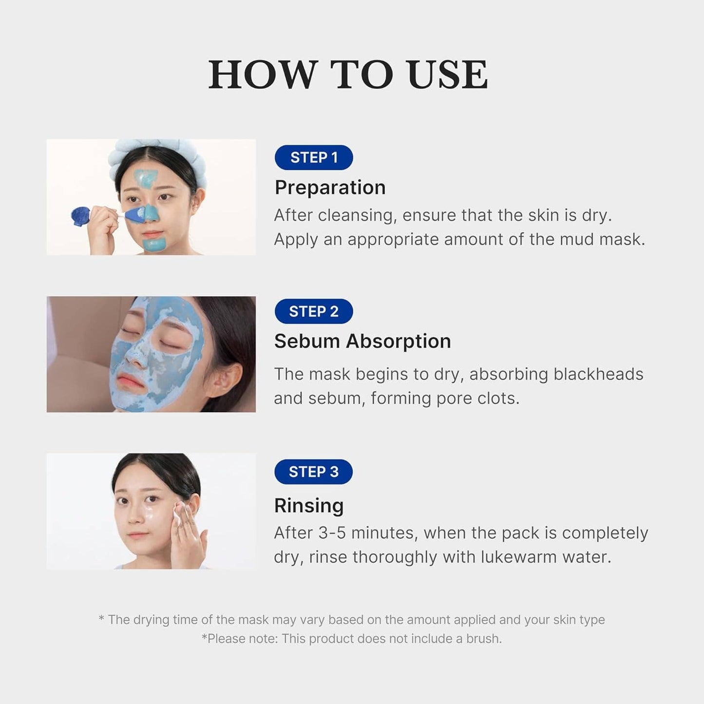 MEDICUBE Zero Pore Blackhead Mud Facial Mask 3.52 oz 100g