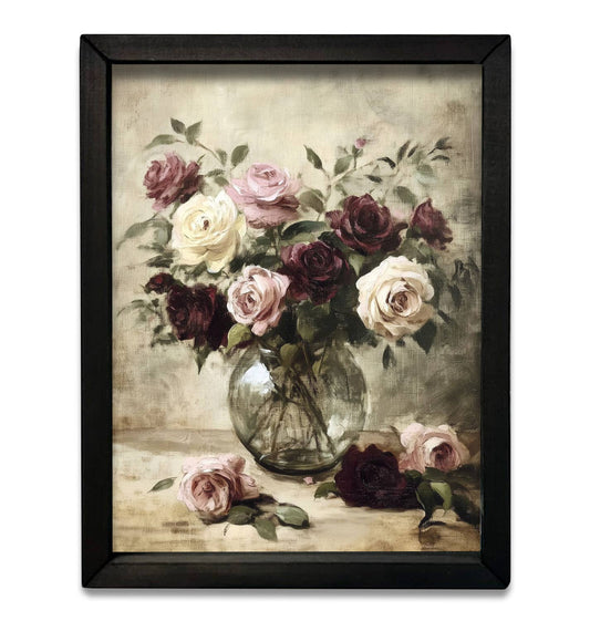 Vintage Roses Box Frame