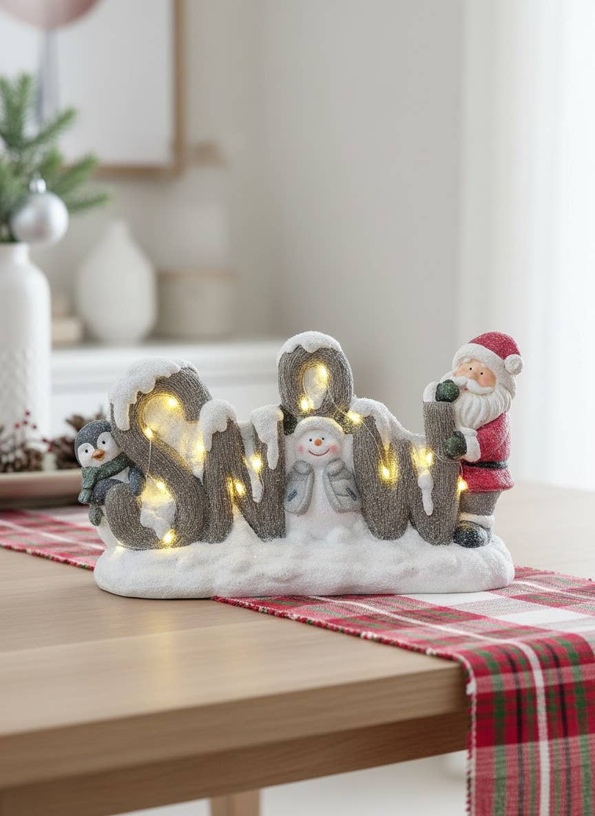 LED Snow Friends 14.5x5x8in