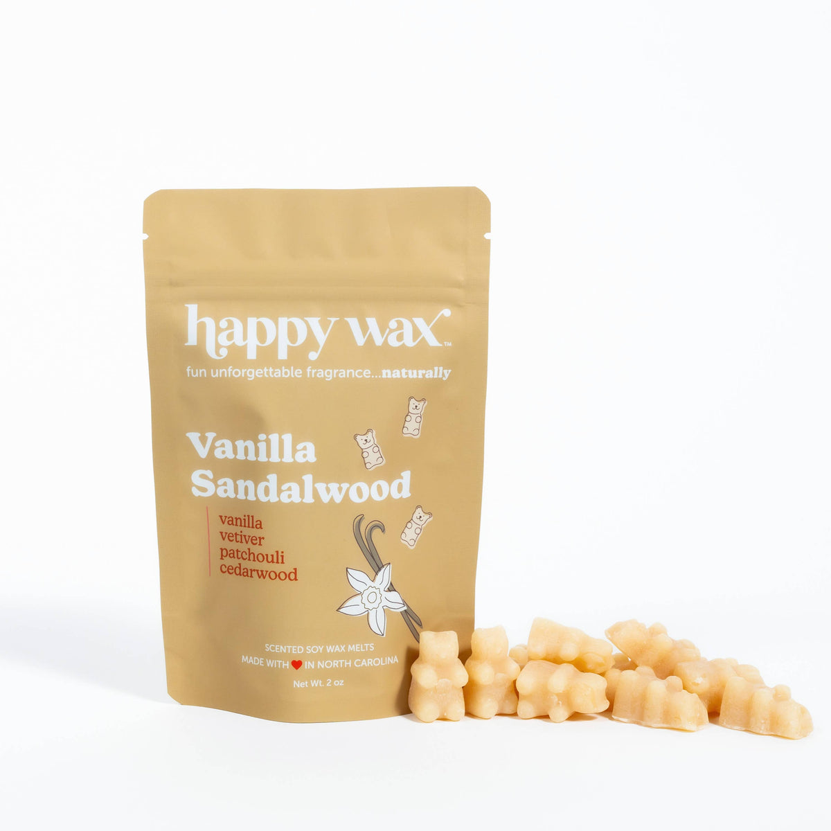 Vanilla Sandalwood Wax Melts - Sample Pouch (2 oz)