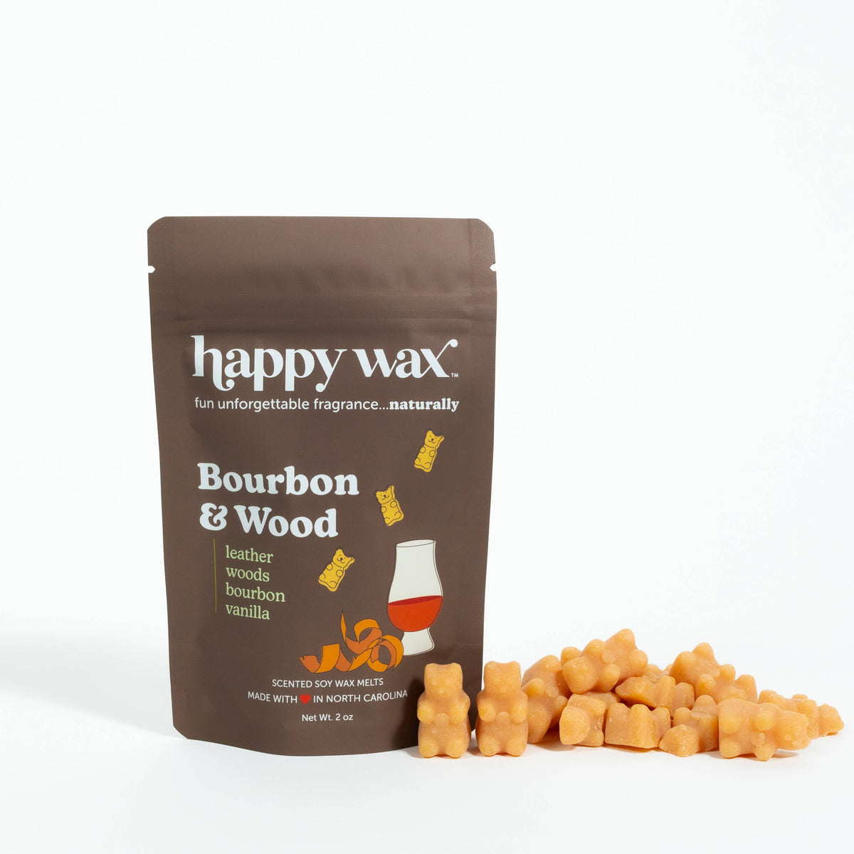Bourbon & Wood Wax Melts - Sample Pouch (2 oz)