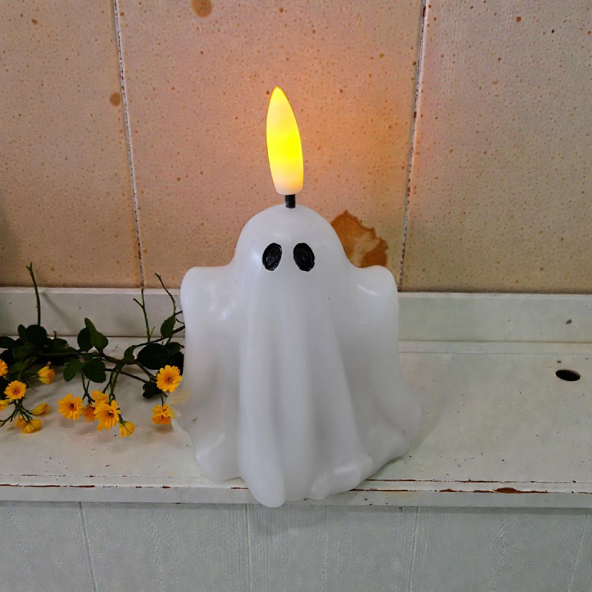 Mini Ghost Realistic Flame 2.75in H Set of 2