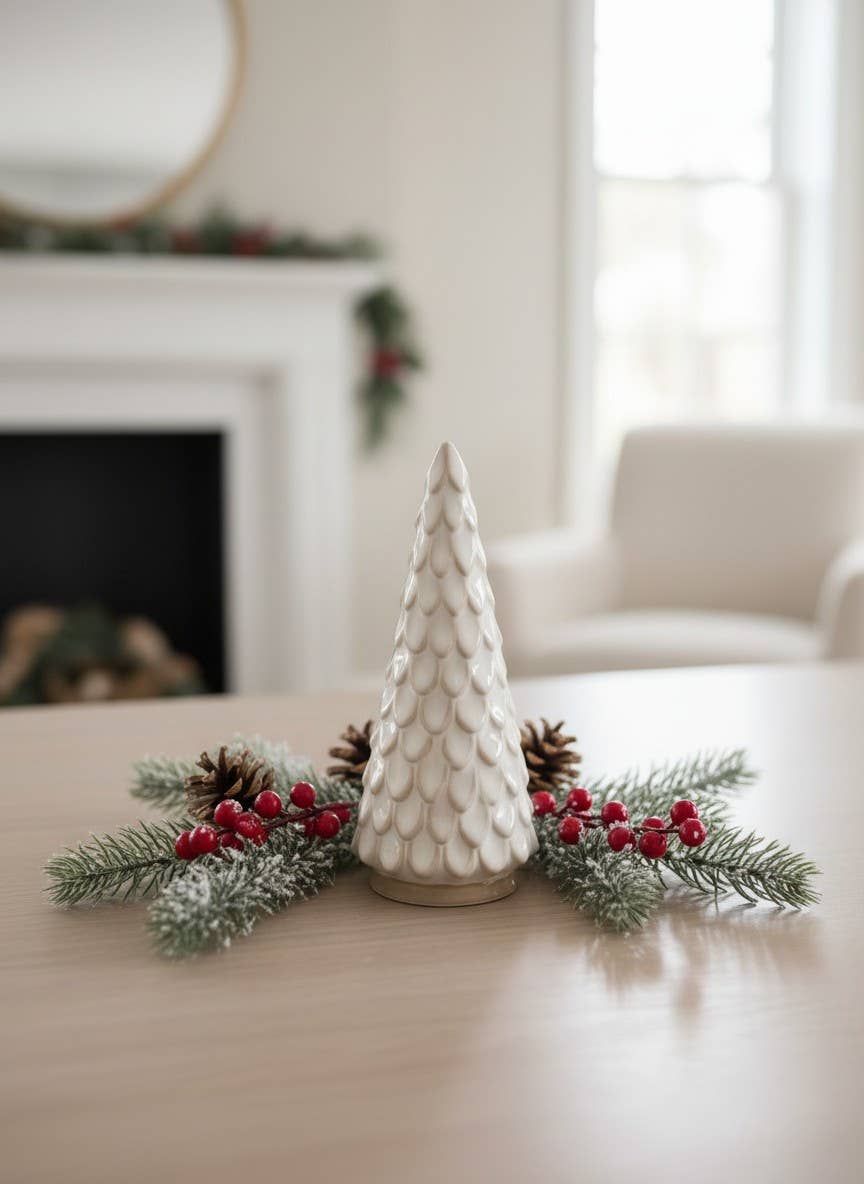 Large Ceramic Down Swept Tree 8in