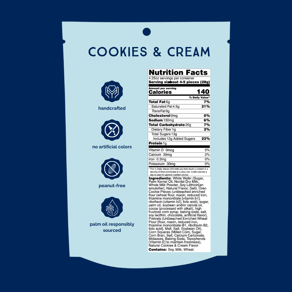 Cookies & Cream Chunk Nibbles 4.25oz Pouch