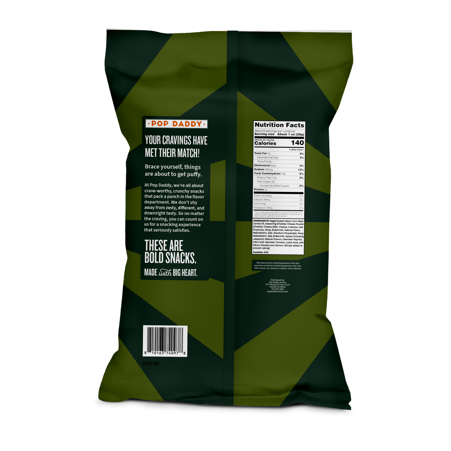 Flavored Baked Puffs - 6oz - Jalapeno Cheddar