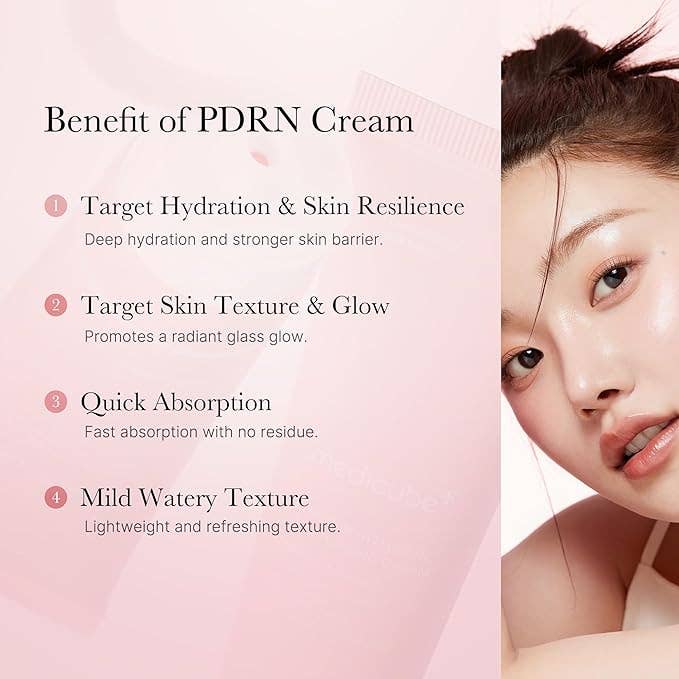MEDICUBE Salmon DNA PDRN Pink Hyaluronic Moisturizing Cream 50ml / 1.69 fl.oz.