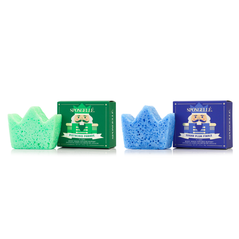 Green Nutcracker Holiday Body Buffer Gift Set
