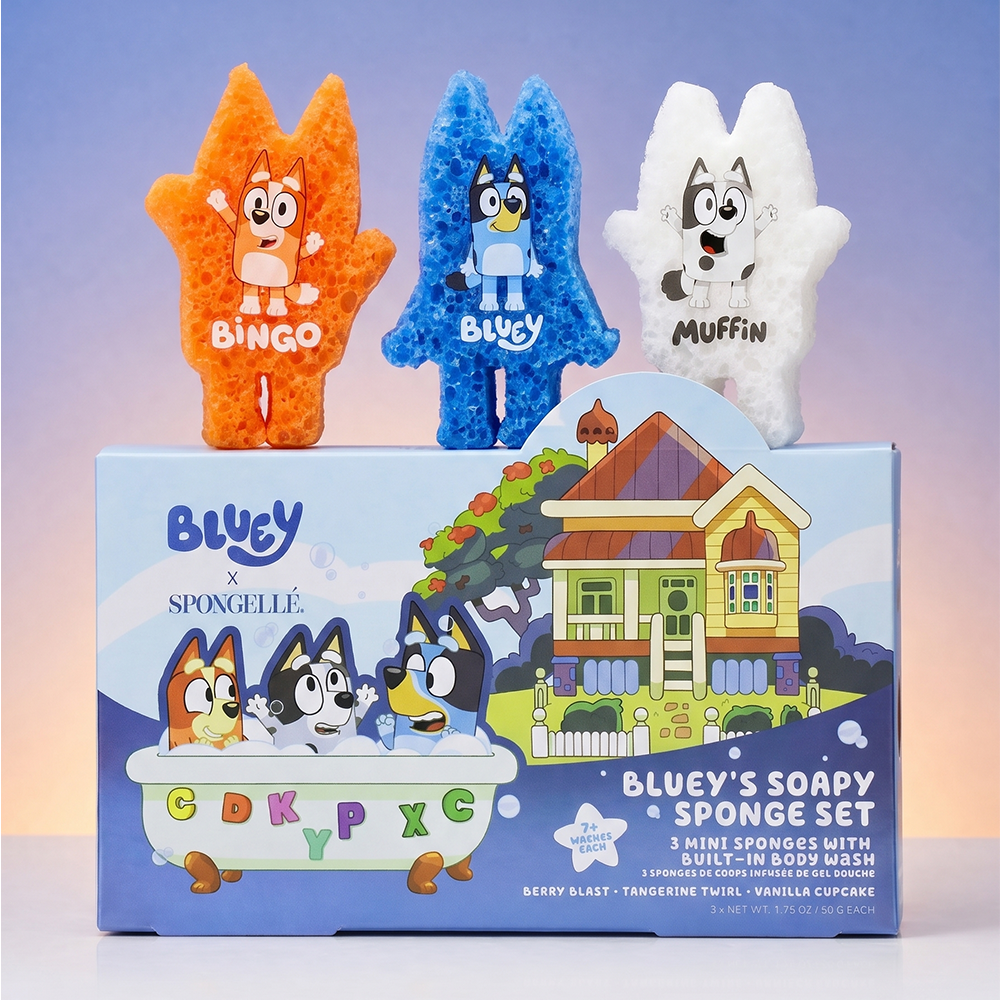 Bluey x Spongellé Body Wash Infused Buffer Gift Set KIDS