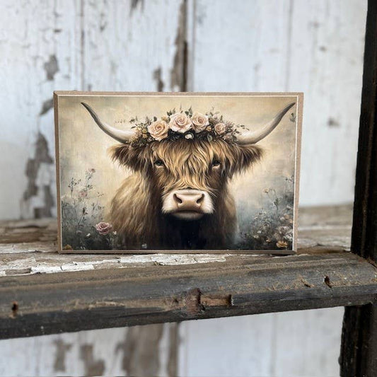 Floral Highland Crown Block