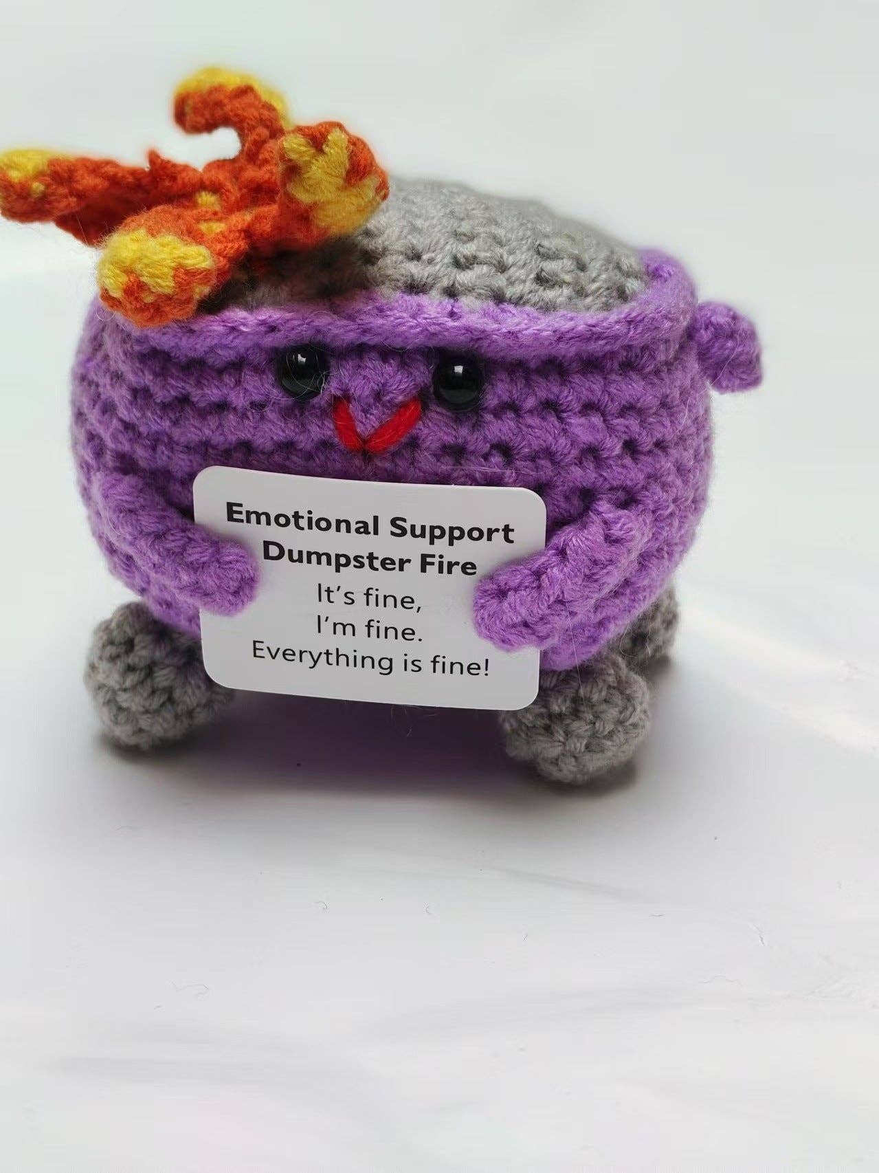 Emotional Support Crochet Plush Cute Gift