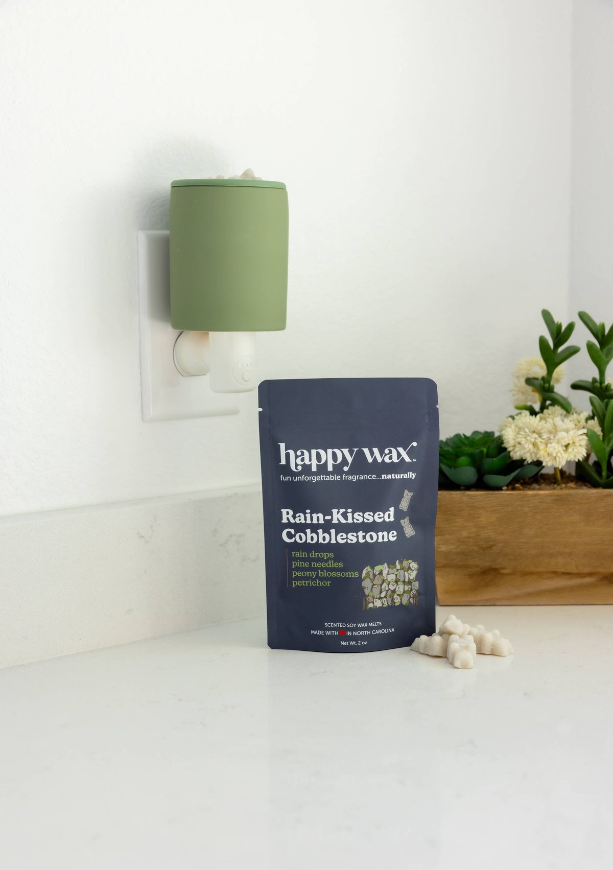 Rain Kissed Cobblestone Wax Melts - Sample Pouch (2 oz)