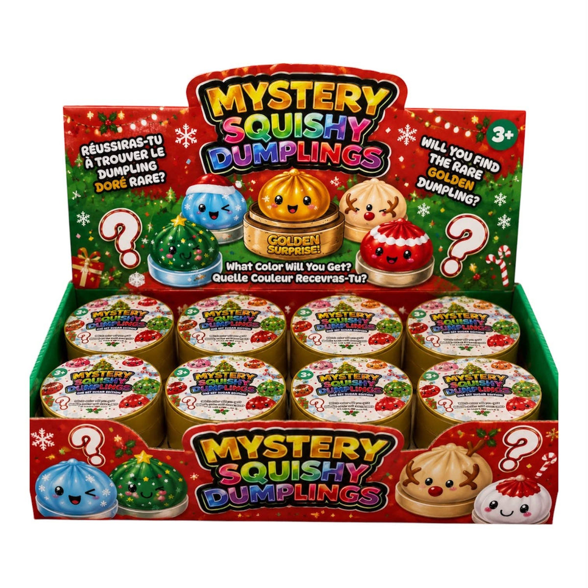 Slow Rise Foam Mystery Dumplings - Holiday Edition