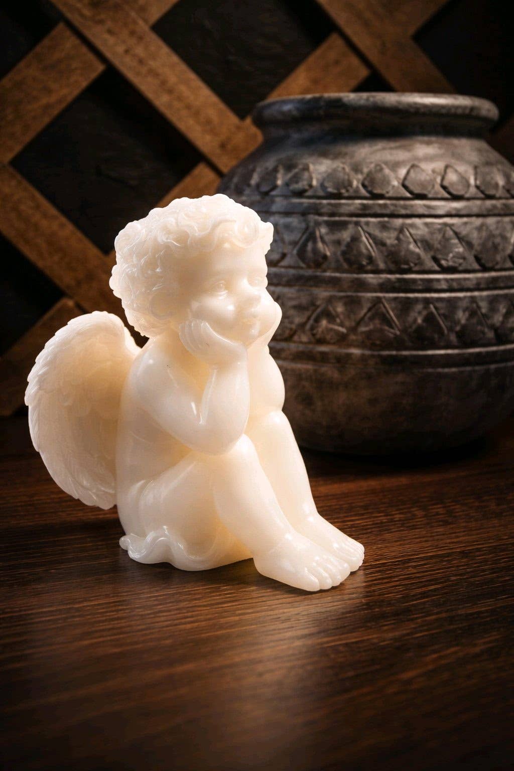 Light Up Cherub 4x6in