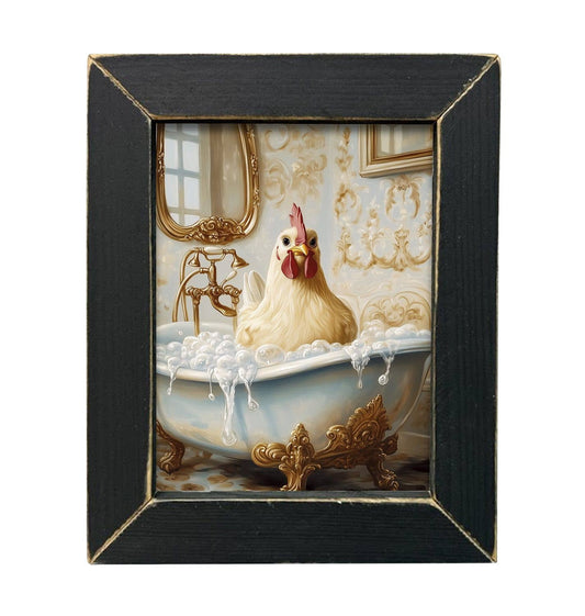 Rooster Vintage Tub Sign