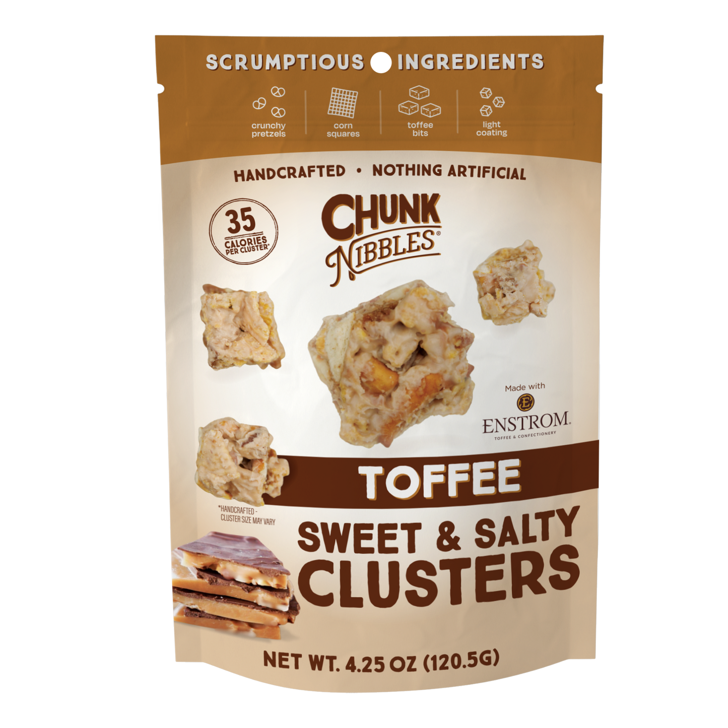 Toffee Chunk Nibbles 4.25 oz Pouch
