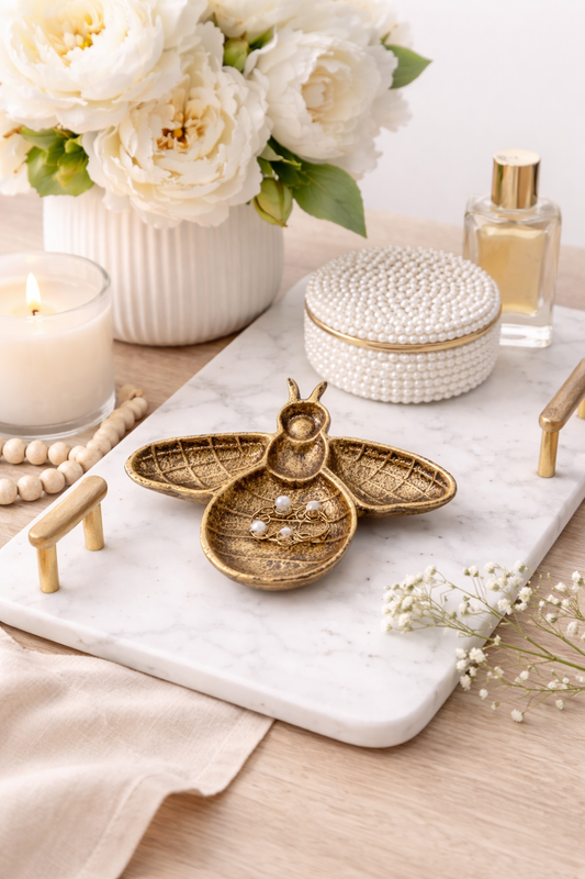 Gold Bee Decorative Dish