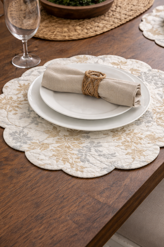 Carmella Fields Floral Round Placemat