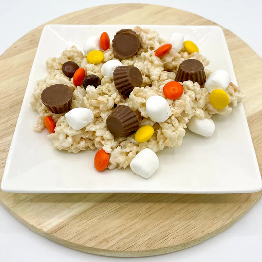 "Clusters" Chocolate Peanut Butter Cup Crispie Mix