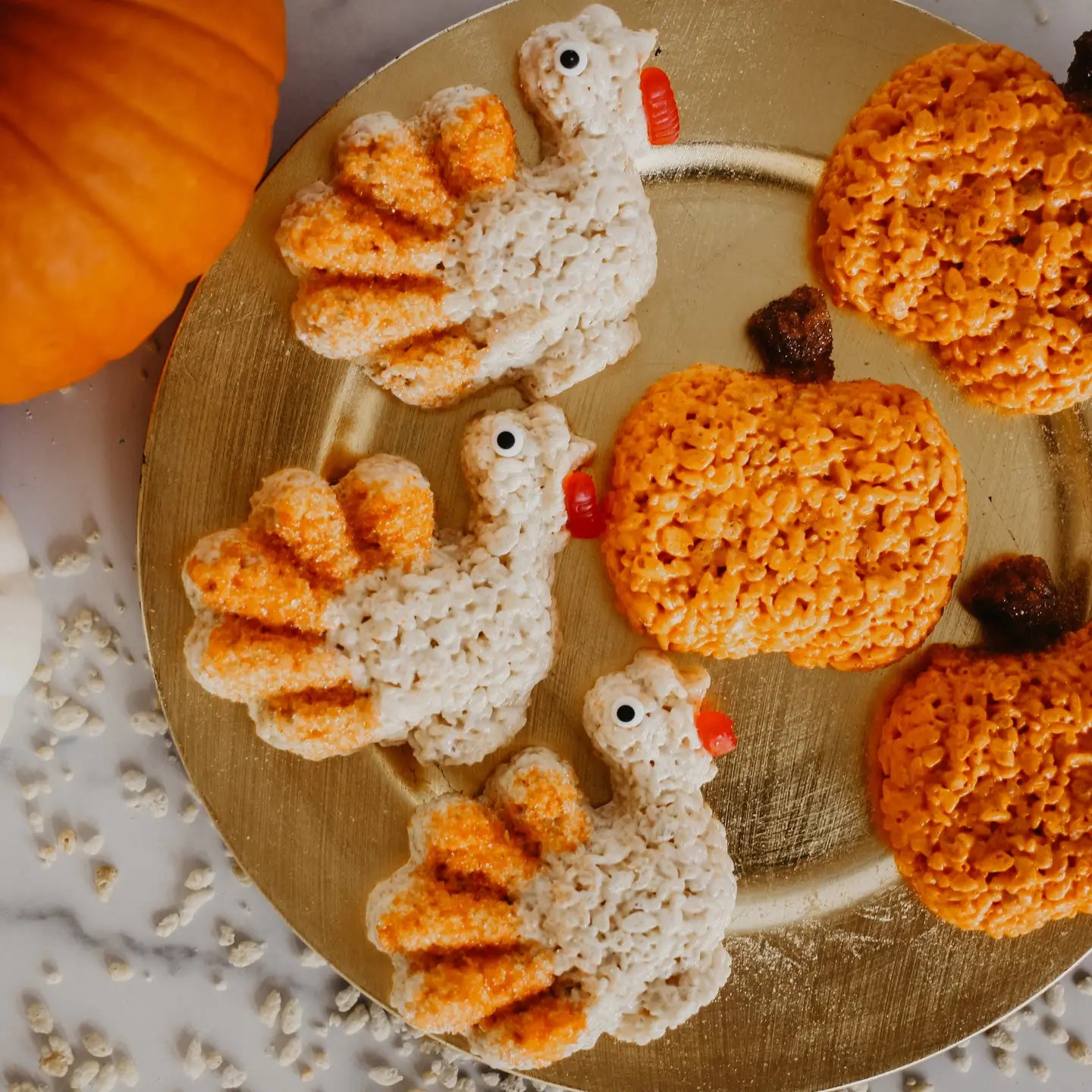 Fall "Turkey" Rice Crispie Treat