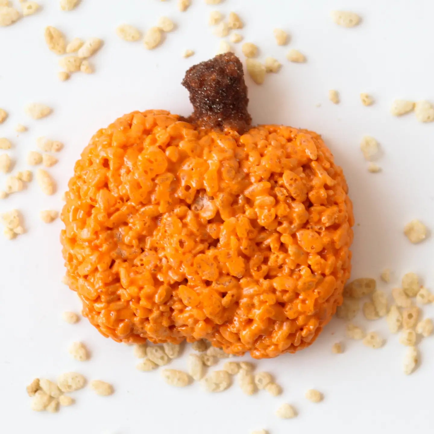 Fall "Pumpkin" Rice Crispie Treat