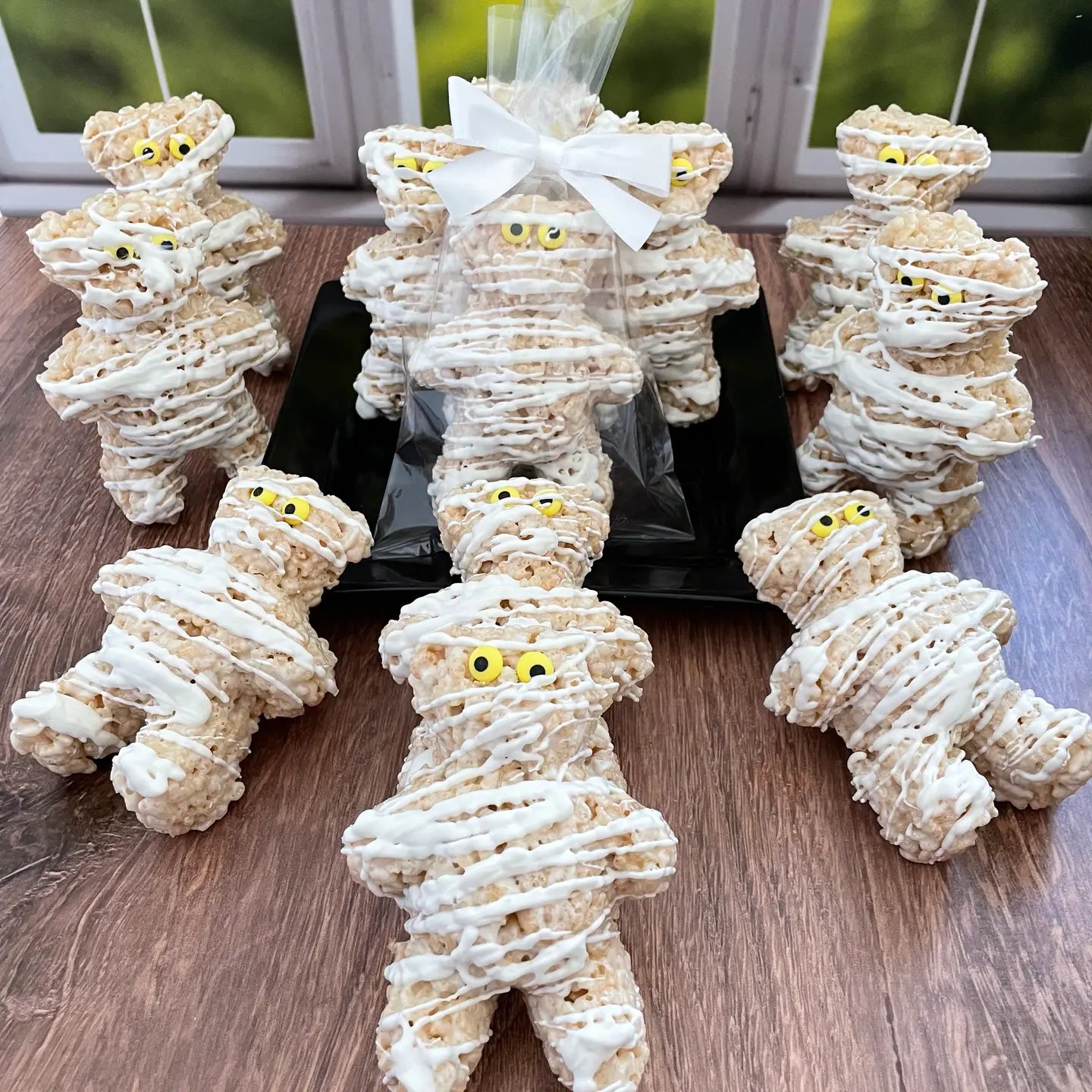 Halloween "Mummy" Bear Rice Crispie Treat