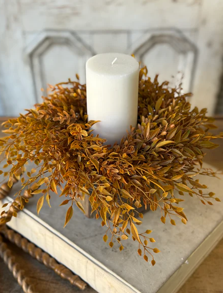 Barley Twist Sage Candle Ring | 12” PREORDER