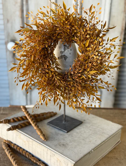 Barley Twist Sage Candle Ring | 12” PREORDER