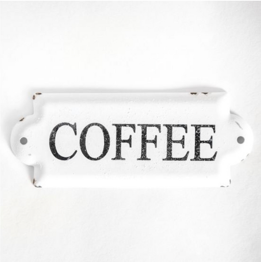 7" COFFEE TIN SIGN