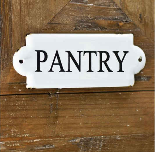 7" PANTRY TIN SIGN