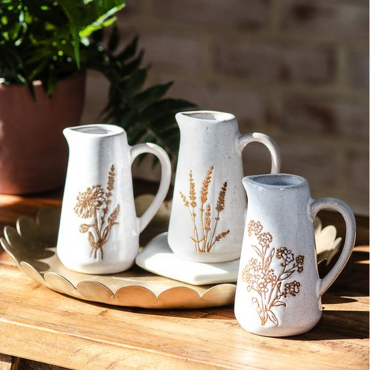 FLORAL MINI PITCHERS (3 Styles)
