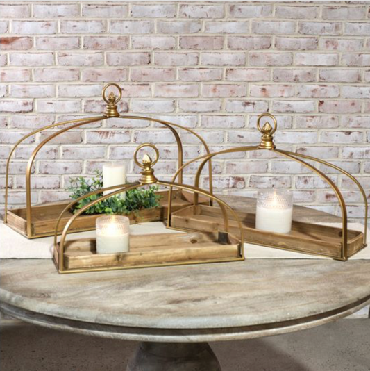 WOOD/METAL DISPLAYERS (3 Sizes)