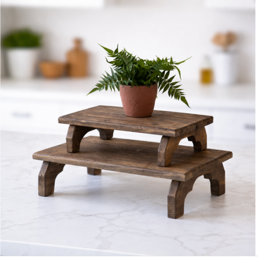 NATURAL WOOD RISERS (2 Options)