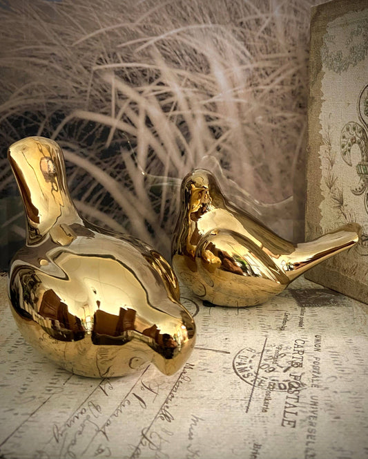 Gold Ceramic Bird (2 Styles)