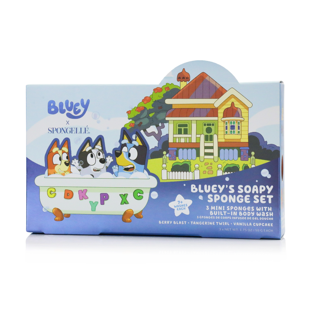 Bluey x Spongellé Body Wash Infused Buffer Gift Set KIDS