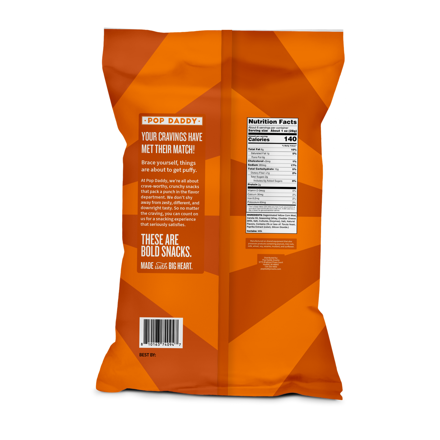 Flavored Baked Puffs - 6oz - Classic Cheddar