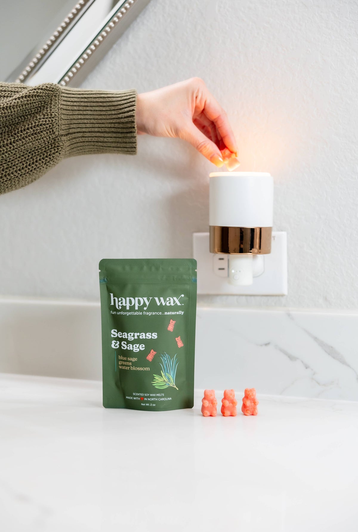 Seagrass & Sage Wax Melts - Sample Pouch (2 oz)