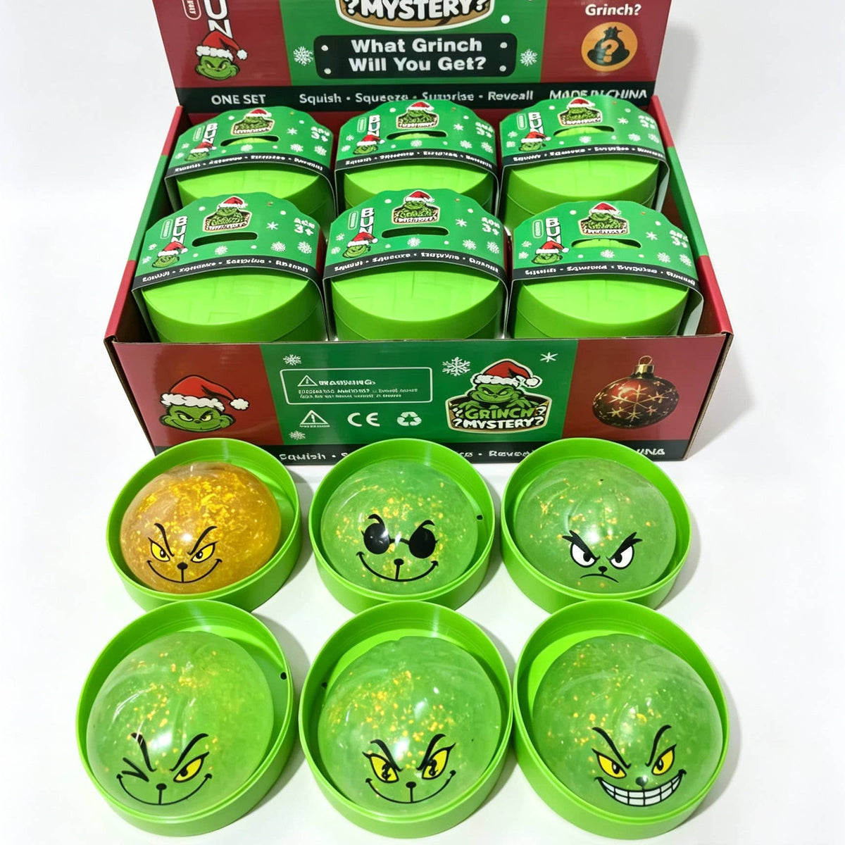 Christmas Grinch Bao Squishy Toy