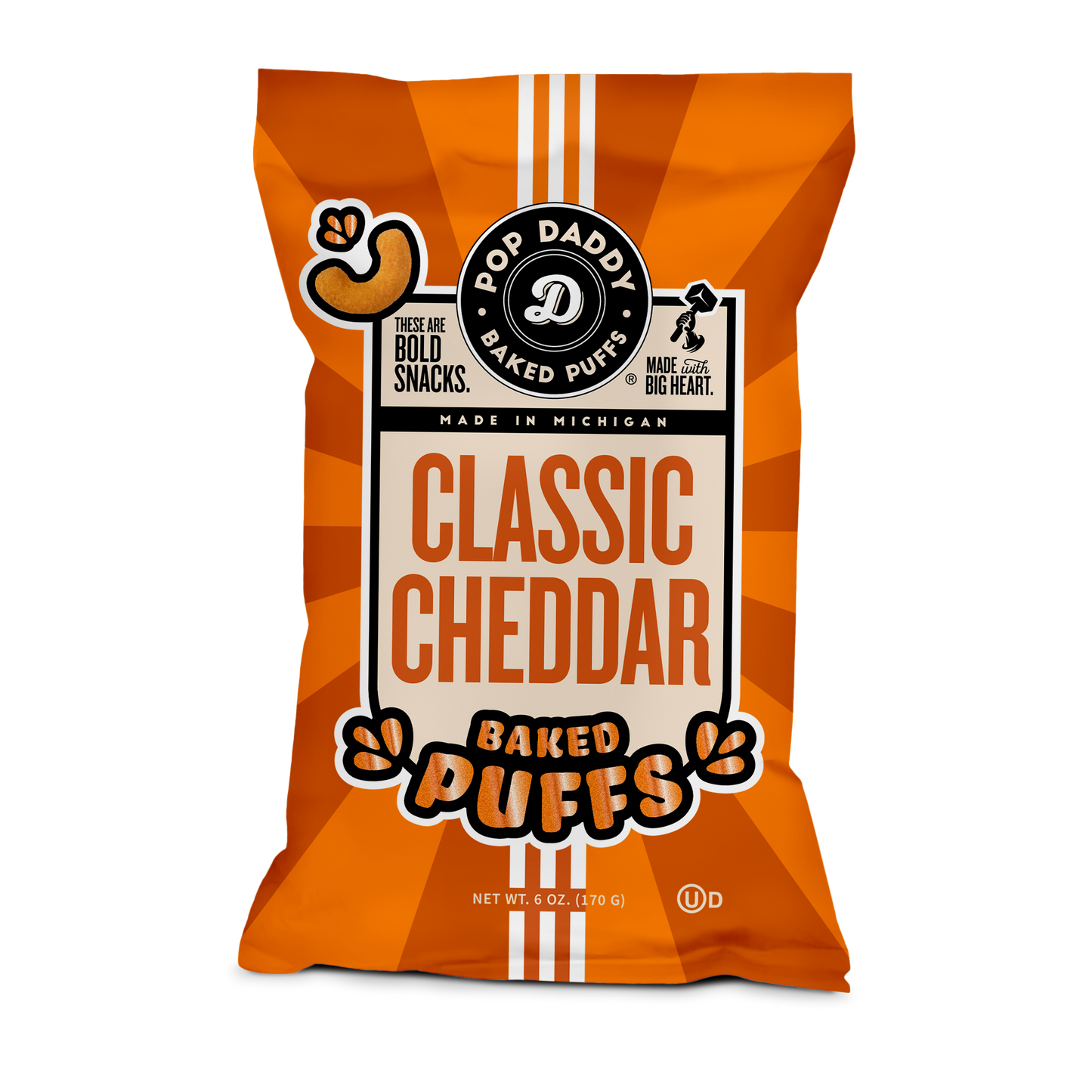 Flavored Baked Puffs - 6oz - Classic Cheddar
