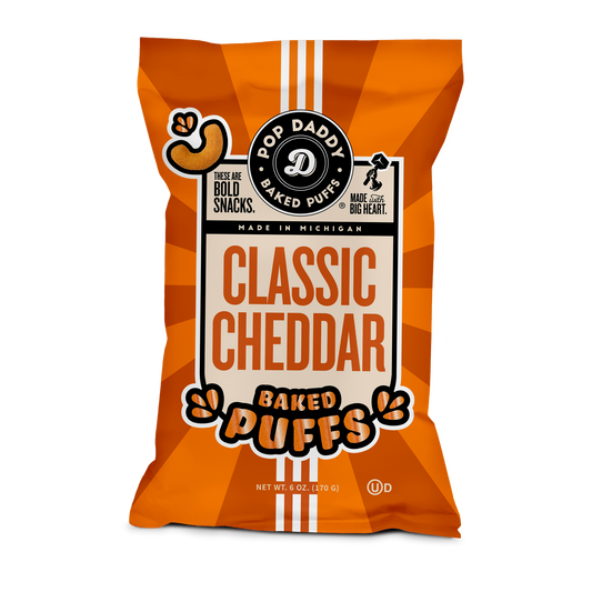 Flavored Baked Puffs - 6oz - Classic Cheddar