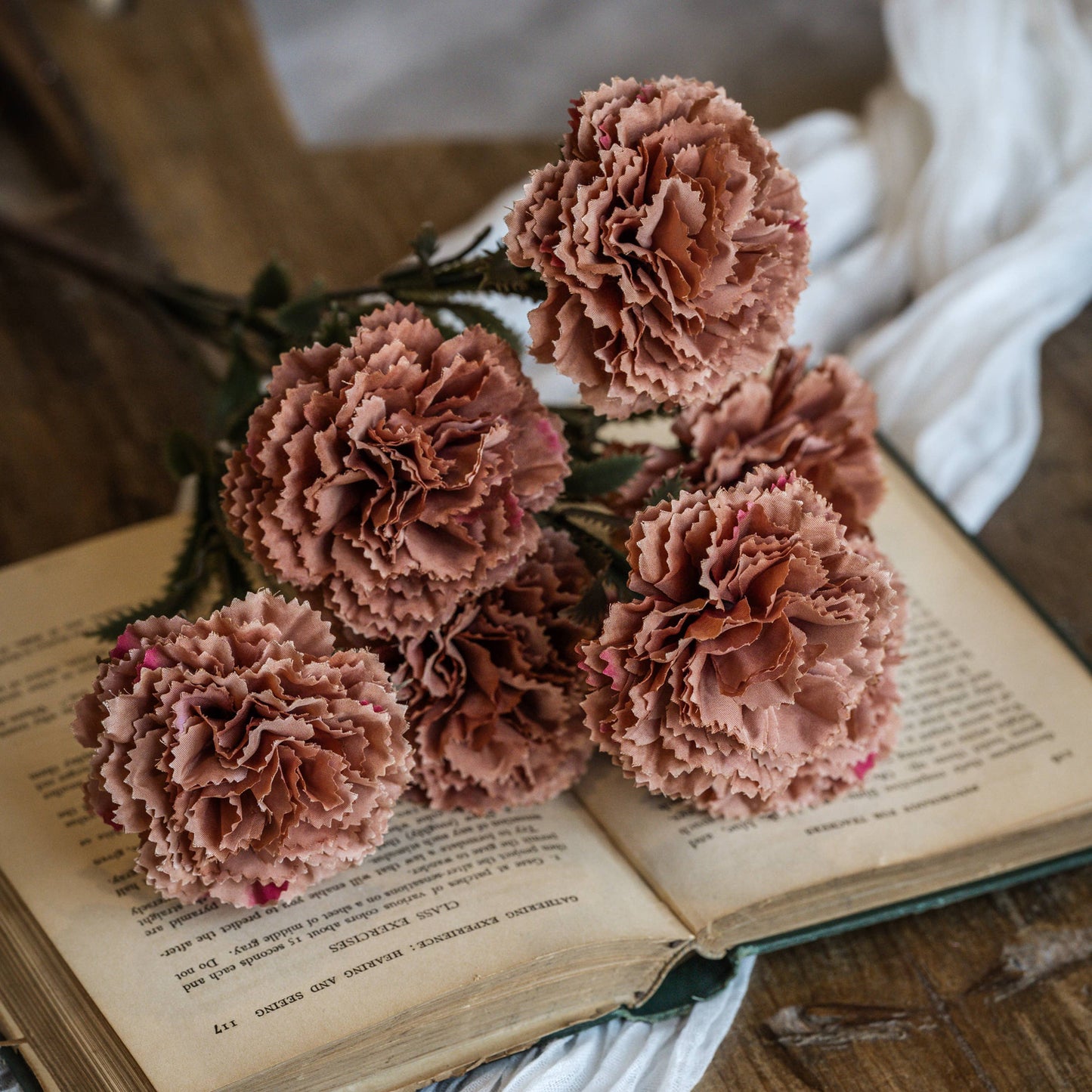 15.75" TERRACOTTA CARNATION SPRAY