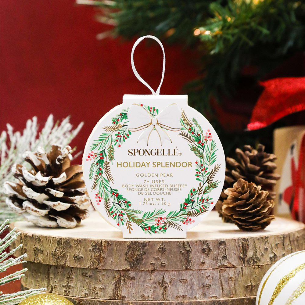 Holiday Splendor - Golden Pear Holiday Wreath Body Buffer 