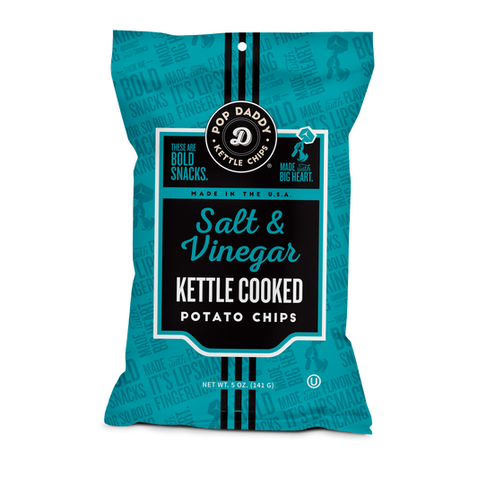 Kettle Cooked Potato Chips - 5oz - Salt & Vinegar